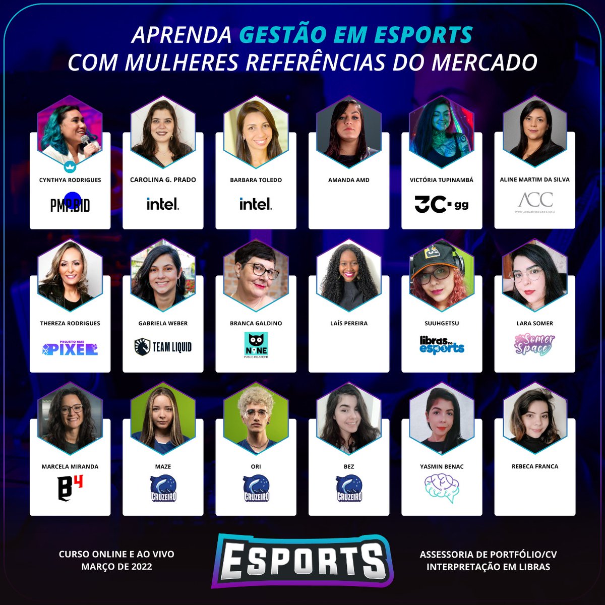 somerspace's tweet photo. Hoje começa a 5° Ed. do curso de gestão em esports - Edição mulheres no esports ✨

Pra começar com chave de ouro teremos minha dupla da vida a @bezfee hoje no curso!

@escolathe360 sempre fazendo os melhores cursos,e ah, obrigada @7wPlay pela oportunidade de estar nesse curso 🥰 https://t.co/YCoGD8PD74