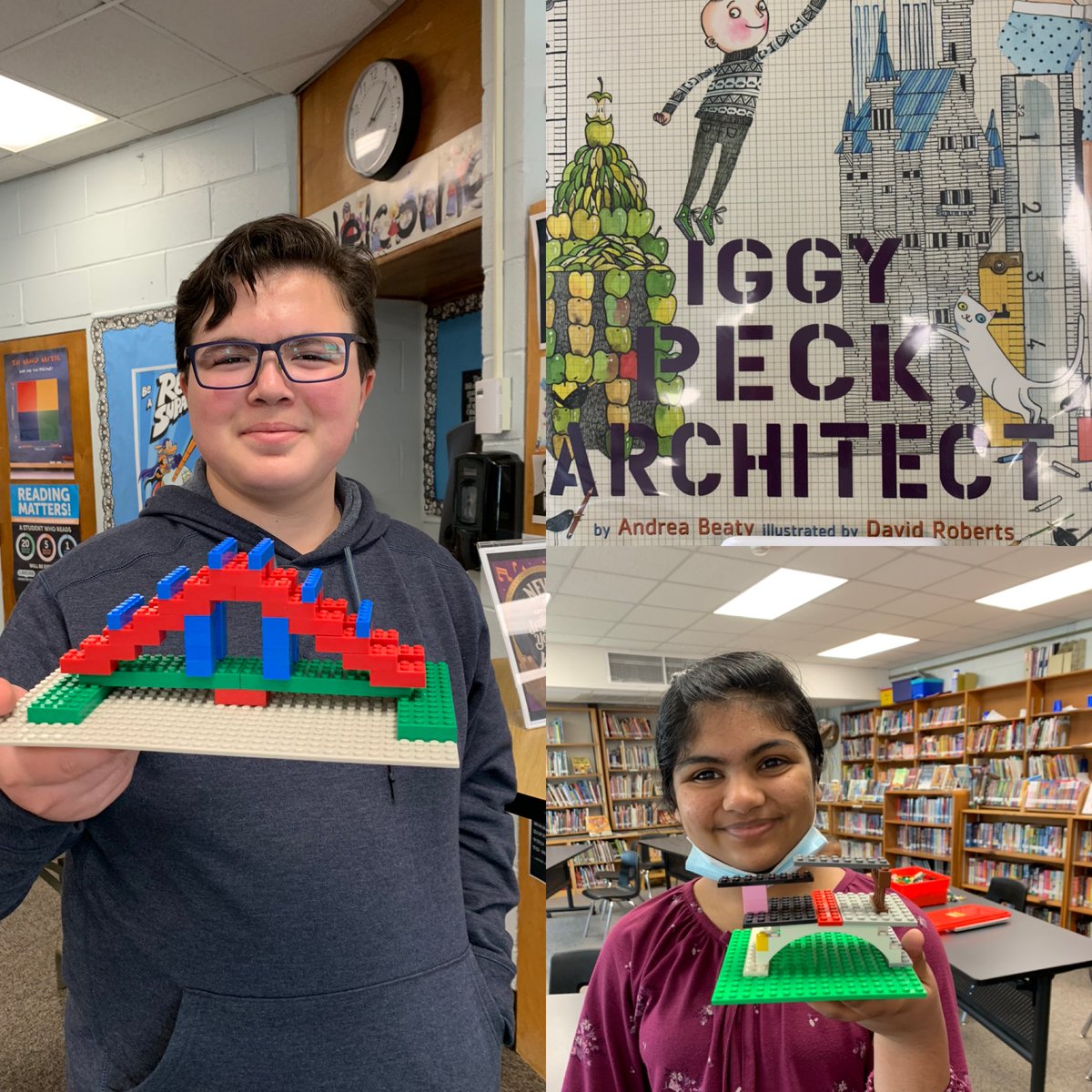 VS24 students shared the book ”Iggy Peck Architect” by Andrea Beaty and were challenged to design bridges. Mrs. Campo’s scholars did a great job!