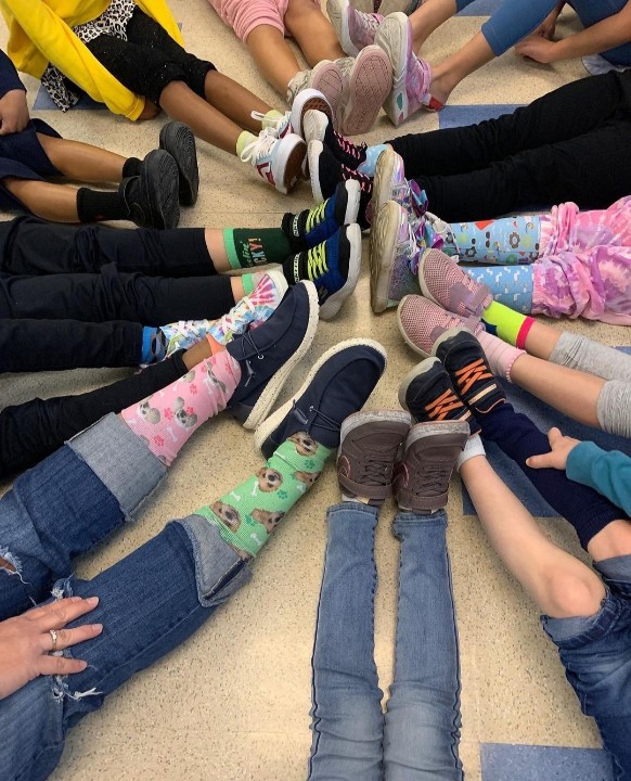 Celebrating #rockyoursocks2022 at CLE for #worlddownsyndromeday2022 Feel free to post your rock your socks pics in the comments! #CLEleaders