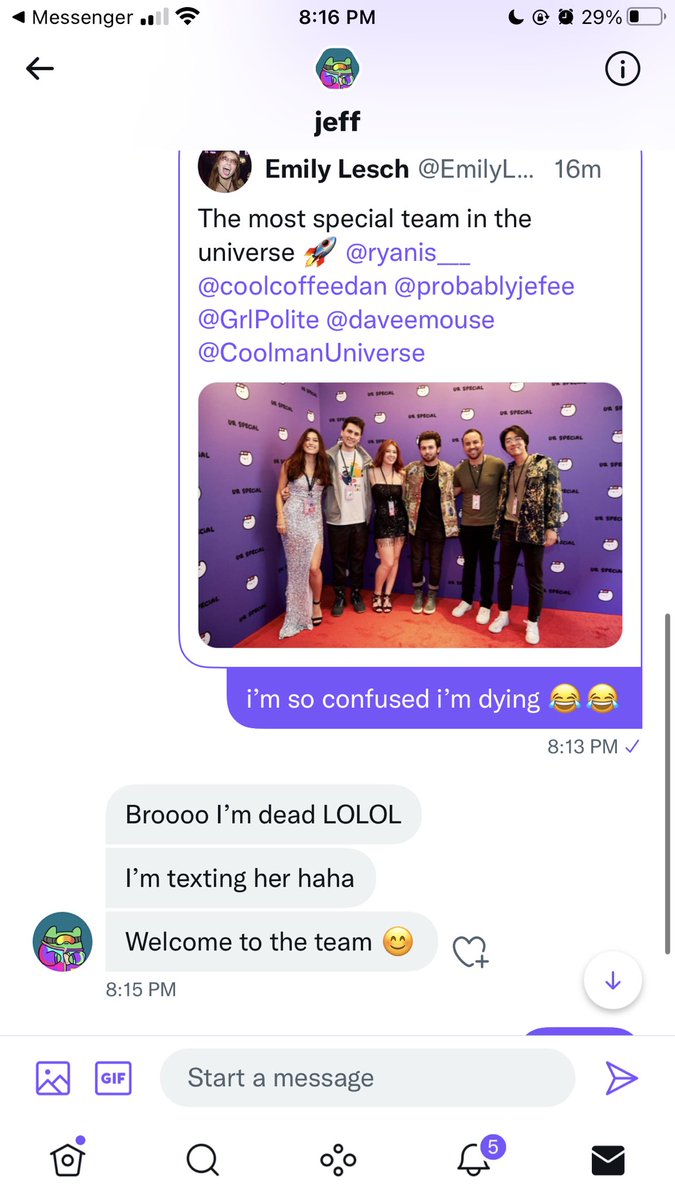 probablyjefee's tweet photo. Guess I’m part of the CMU team now 😂😂💀💀💀💀 https://t.co/MKkaLmw4Rq