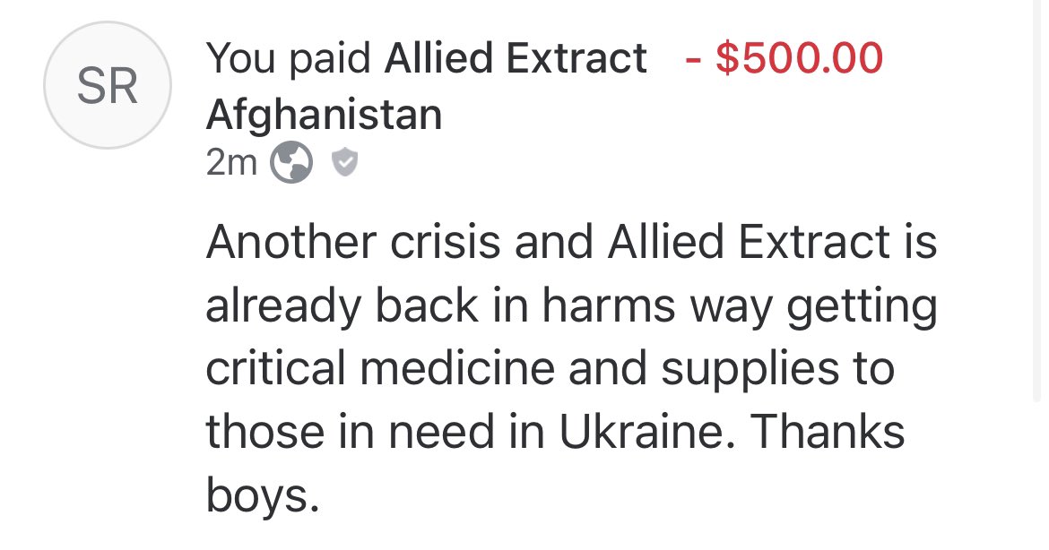 RealSamRogers's tweet photo. If you're looking for some way to help #Ukraine that's in-between putting a flag in your bio and demanding WW3, consider donating to the crew at https://t.co/xQ8NZNAIVe, they've been hard at work getting meds/supplies to docs in country. https://t.co/3yeEHg0j6c