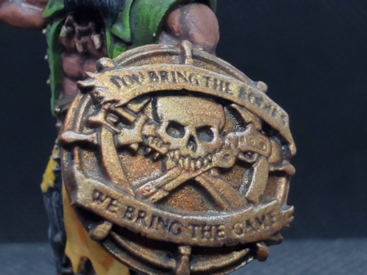 empryme's tweet photo. As with last week's #MiniatureMonday, I am showcasing another #Ogrun #Bokur, but this one is special. For those not in the know, I am a retired #PressGanger for @privateerpress. And the black ogrun #buccaneer is part of the retirement package.

#P3Painters #WARMACHINE #Rhulic https://t.co/IiDU0SPG6N