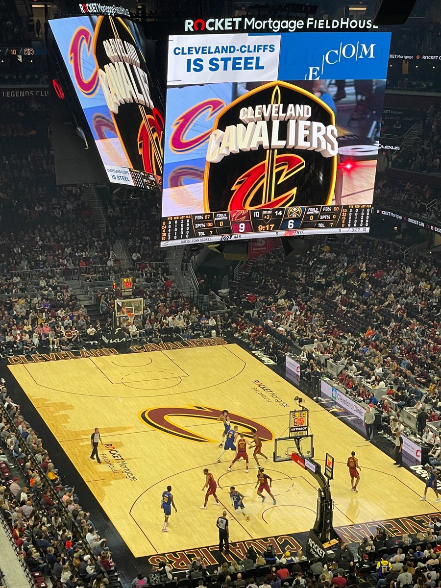 ridgeohioinc's tweet photo. What did you do this weekend? We had a feel-good Friday night at the Cleveland Cavs vs Denver Nuggets game! 🏀 #teams https://t.co/R6m7SBE711