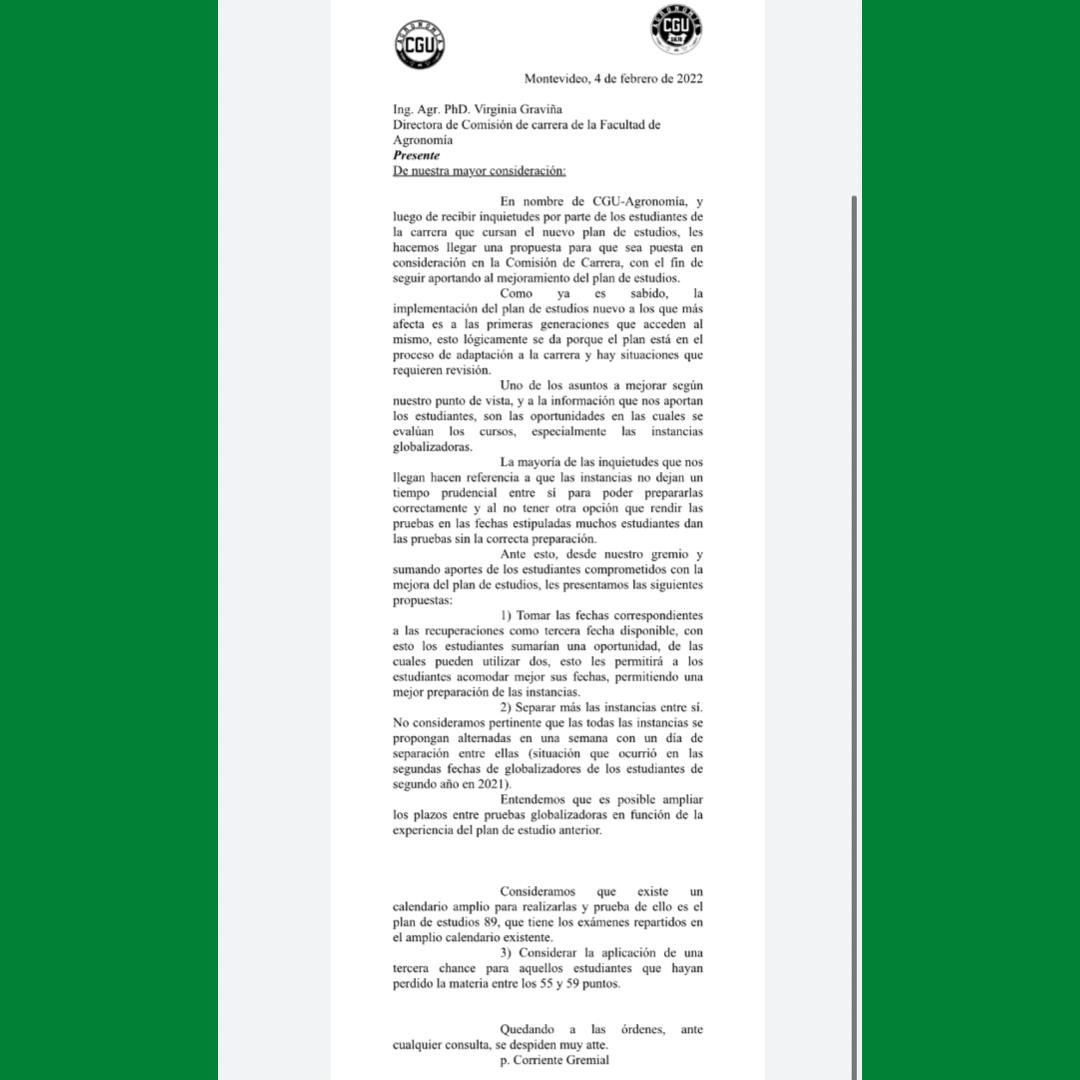 CguAgronomia's tweet photo. ¡BUENAS NOTICIAS!
Desde hace un tiempo veníamos trabajando comprometidos en este cambio para mejorar el Plan de Estudios. 
Hoy luego de mucho trabajo logramos  la aprobación de esta propuesta que surgió desde los estudiantes. https://t.co/DW4u7W3IfF
