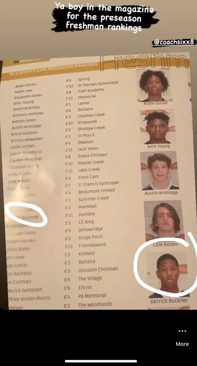 DerrickBuckne14's tweet photo. Thankful to be recognized in the top freshman in the state Inside a magazine https://t.co/wFU6vgdAEd