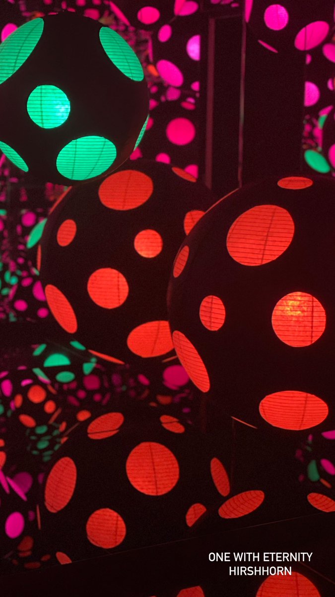 NycciNellis's tweet photo. Got a sneak peek of the new #OneWithEternity: Yayoi Kusama in the Hirshhorn Collection. Amazing immersive experience. The exhibit begins April 1st and runs through November 27th.
Pro-tip: Don’t miss the Laurie Anderson exhibit, The Weather -
#MembershipHasItsPriveledges https://t.co/DCp9MpJ4jn