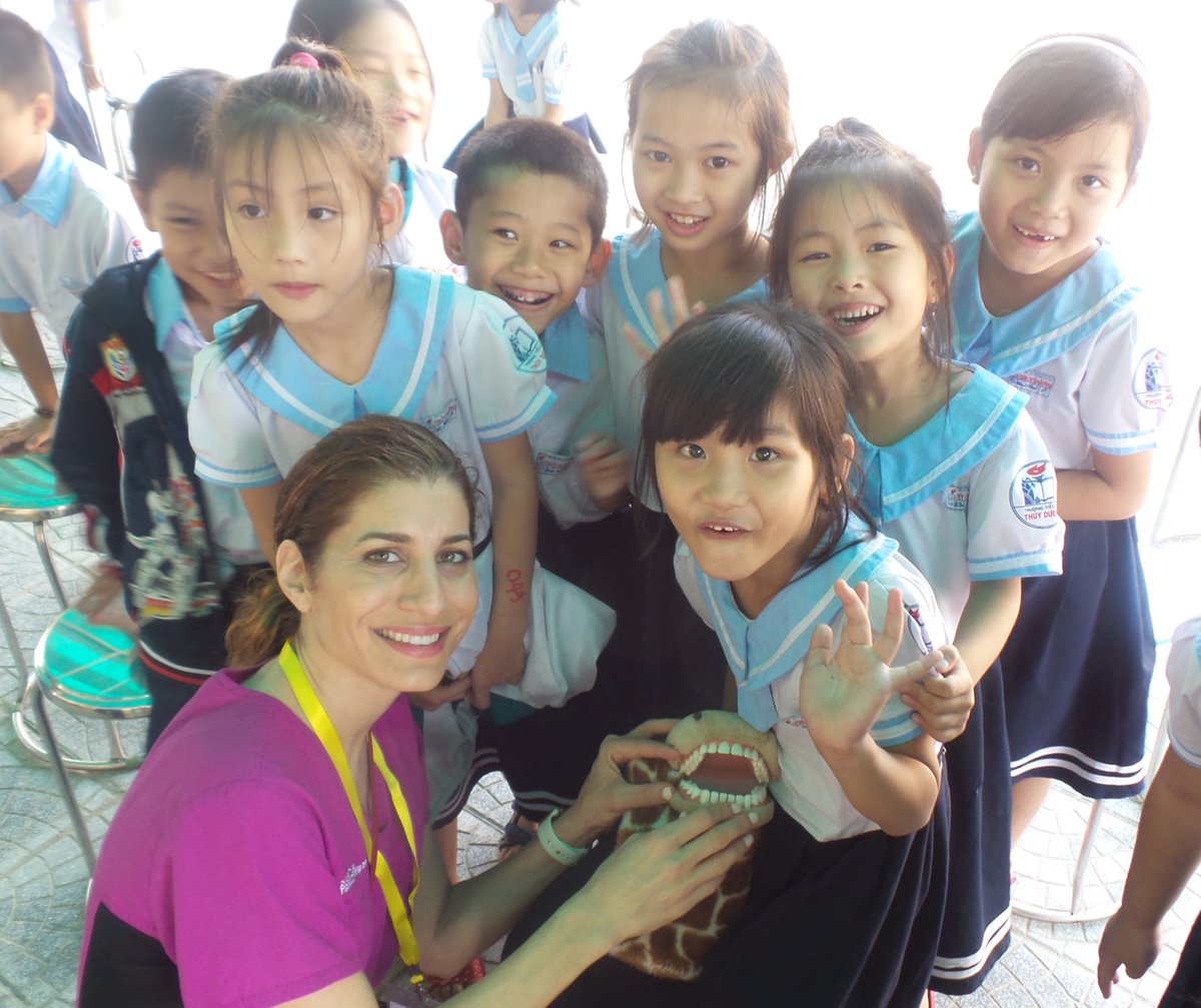 Yesterday was #WorldOralHealthDay!
For children born with #cleftconditions, proper dental care is essential. Read the full article from <a href="/DentistryToday/">DentistryToday</a> which recently featured two of our medical volunteers, Drs. Neda Kalantar and Dane Hoang. 
➡️ bit.ly/3JvJ2Ek