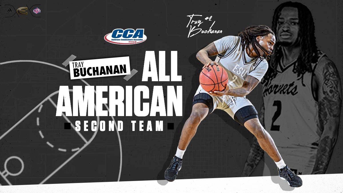 S/O to our very own, Tray Buchanan, for being named D2CCA All-American

*25.6 ppg, 3.9 rpg, 3.1 apg
*46.2% FG, 40.8% 3PT, 84.3% FT

#2️⃣ leads the nation in points per game and free throws made 

 #StingersUp