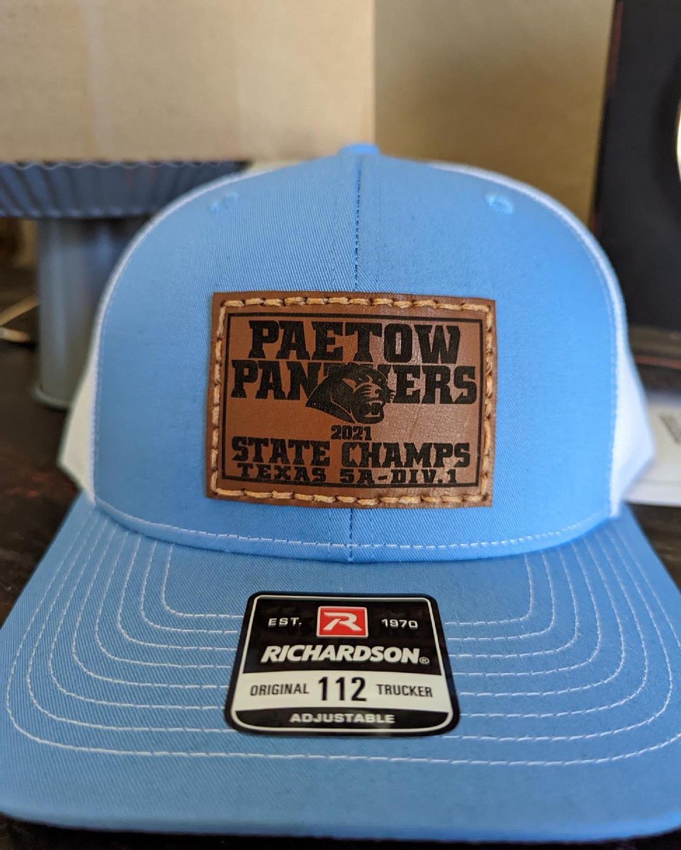 KatyHatCo's tweet image. Still celebrating Paetows state championship win! Special thanks to the football coach @Ryan_Rumbelow for his order

Want a hat like this? We’ve got you! DM us or send us an email at info@katyhatco.com

#leatherpatchhat #customleatherpatch #leatherhat #katyhatco #smallbiz #paetow
