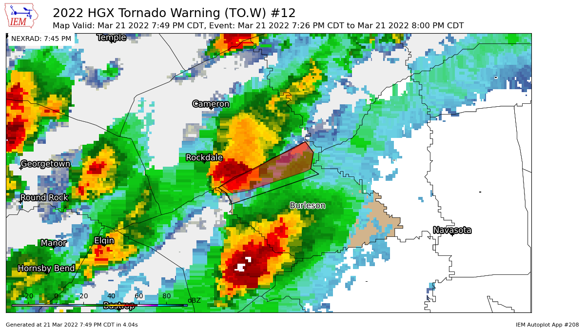 Texas Storm Chasers on Twitter "HGX continues Tornado Warning [tornado