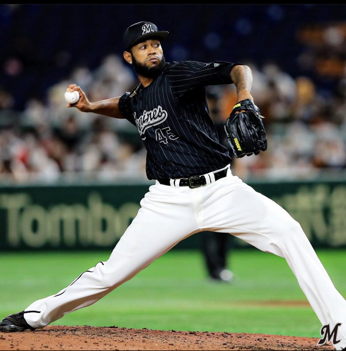 Más que contento de estar aquí en Japan y jugar para los <a href="/chibalotte/">千葉ロッテマリーンズ</a> ☄️🔥