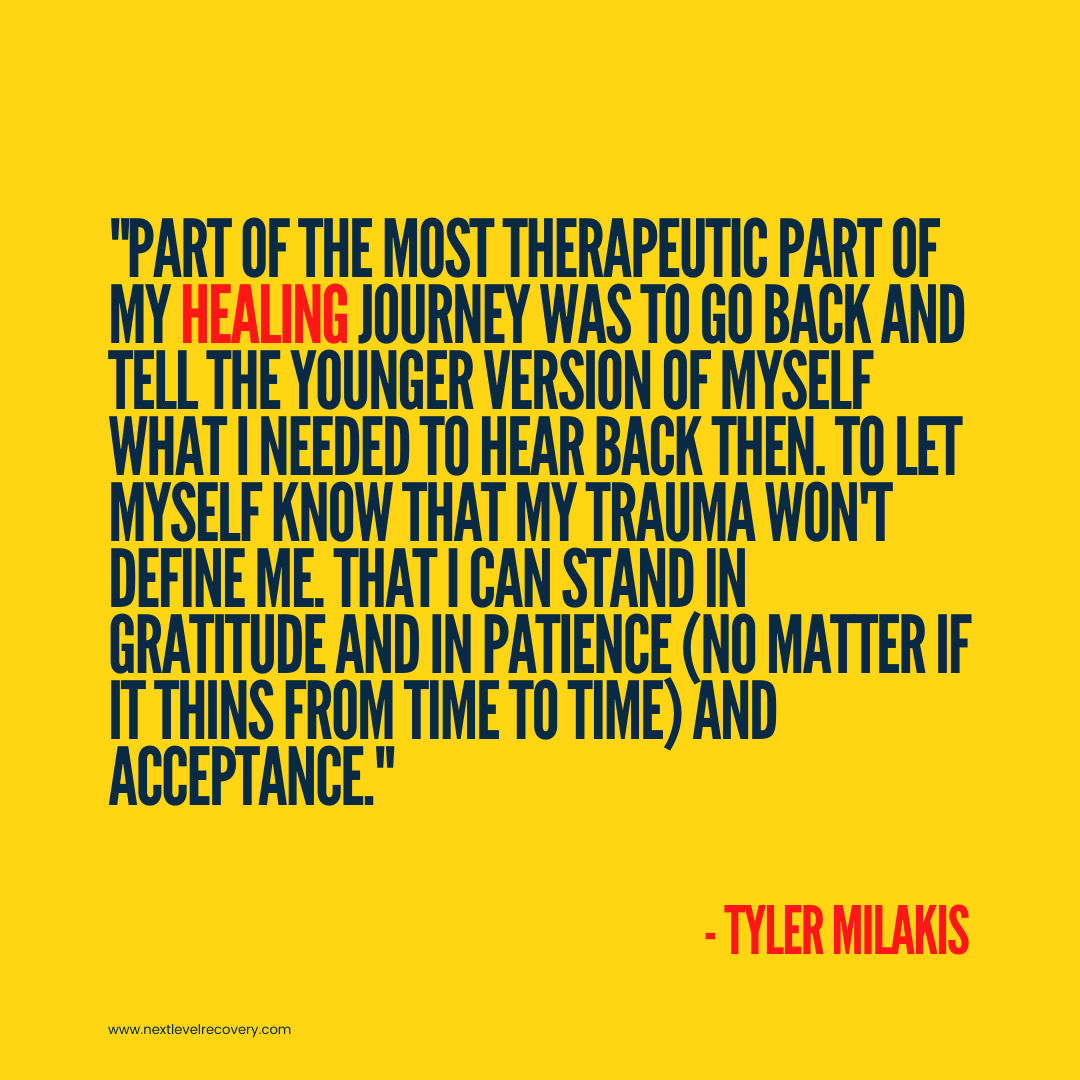 NextLevelUtah's tweet image. "You are not your trauma. Learn to forgive, even if it is hard. Learn to heal, even if some days the wounds tear open again. Learn to accept, even if you don't necessarily agree. ❤️"

- Tyle Milakis