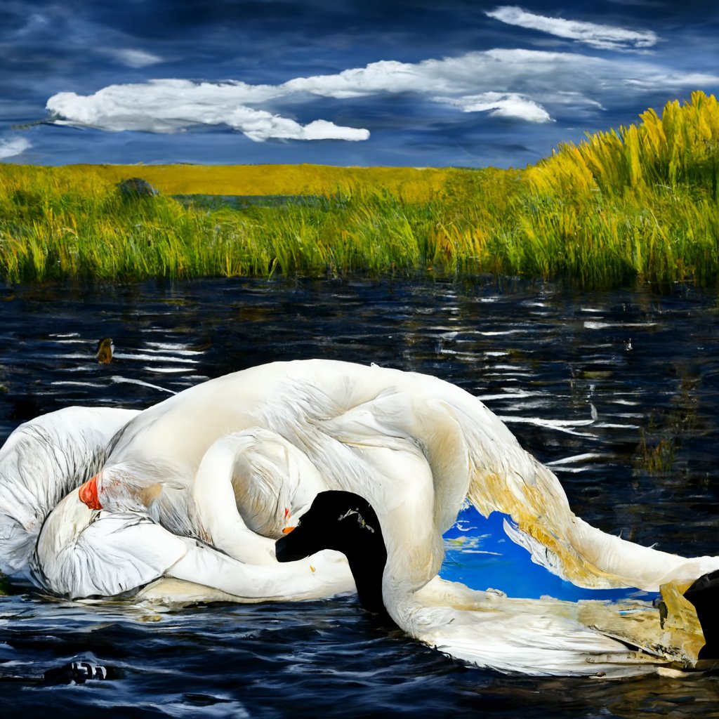 midjourney's tweet photo. @roxas_eth Here you go "After many summers dies the swan" https://t.co/HPecCBLf1J
