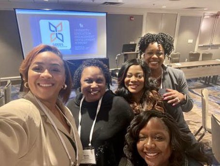 brdbrooks's tweet photo. Presented at the AAC&amp;U Conference on Diversity, Equity, &amp; Student Success (#DESS) last week. Presented on DEEDS (Diversity Education, Engagement, &amp; Support) Certificate Program, a diversity certificate program co-founded and co-created w/ Nu’Nicka Epps. Met some NC scholars. https://t.co/nCpE6vzDgN