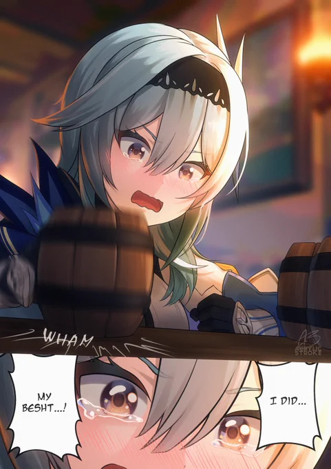 Eula is doing her best! 
(Inspired from Jahy-sama manga) 

#原神 #GenshinImapct 
