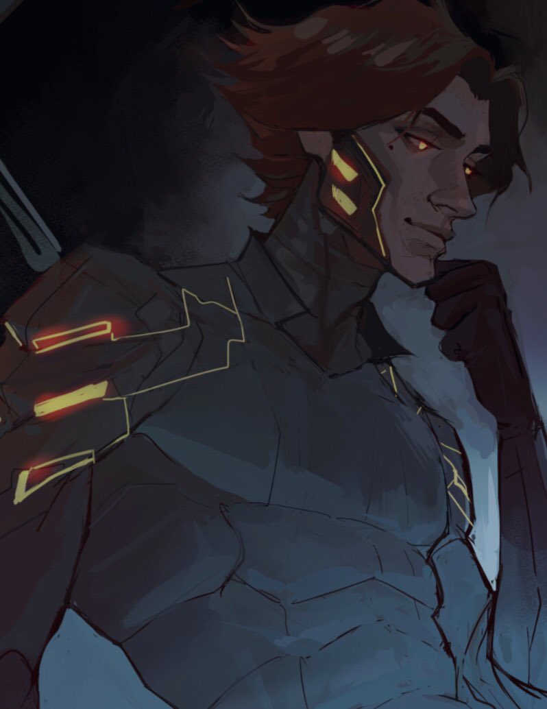 rebezart's tweet photo. preview of the piece I did for @jayvik_zine 🖤 #arcane https://t.co/G7QrTCRjSo