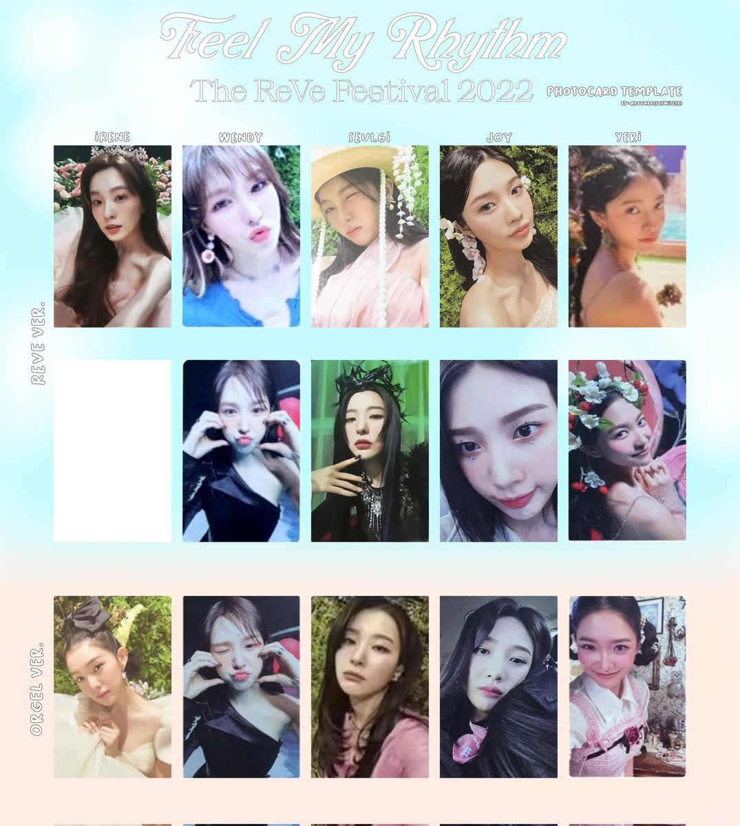 Red Velvet The ReVe Festival 2022 : Feel My Rhythm Template