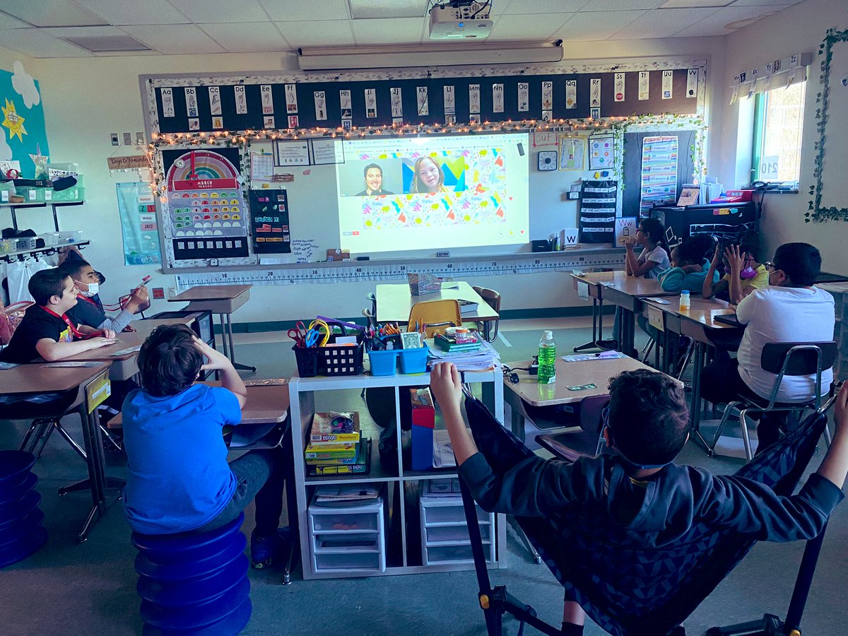MissYork_'s tweet photo. Thank you @storyvoicelive for celebrating World Down Syndrome Day with us! We loved listening to Sofia Sanchez read🤩#inclusion @DoneganBASD @ https://t.co/VMptXjLzli