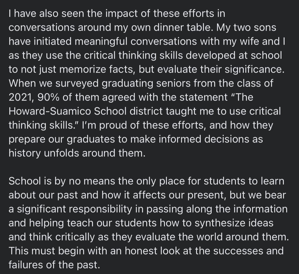 JPottsHSSD's tweet photo. Some thoughts about who I am and what I stand for as a candidate for the Howard-Suamico school board… https://t.co/BZygL13sc9