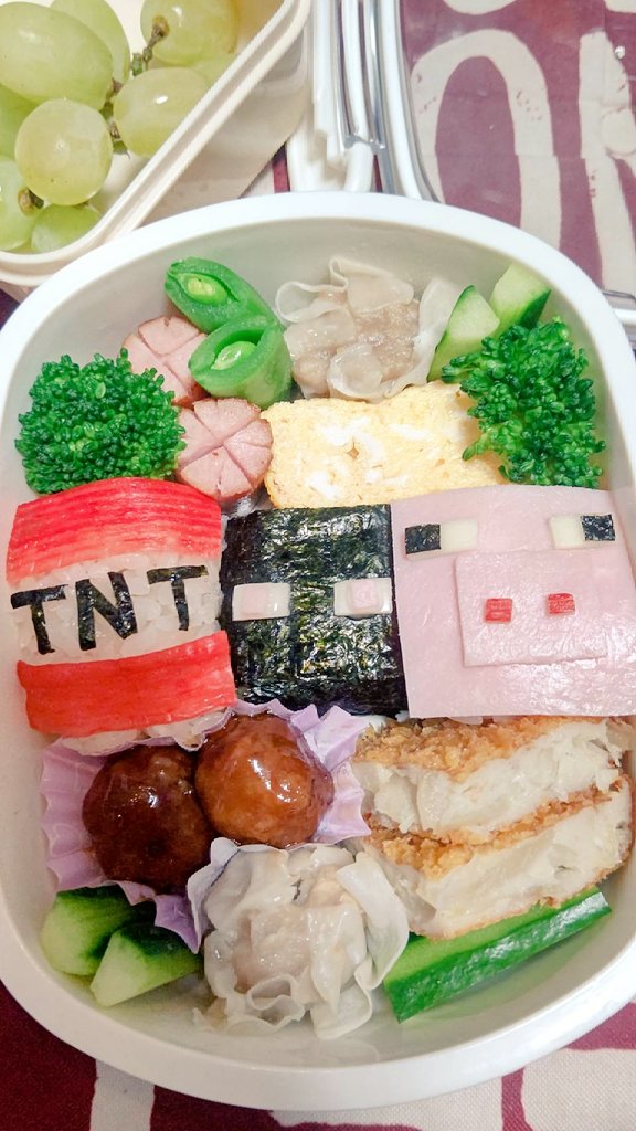 しゆちゃん マイクラ キャラ弁 エンダーマン Tnt T Co A31gtwochf Twitter しゆちゃん マイクラ キャラ弁 エンダーマン Tnt T Co A31gtwochf Twitter