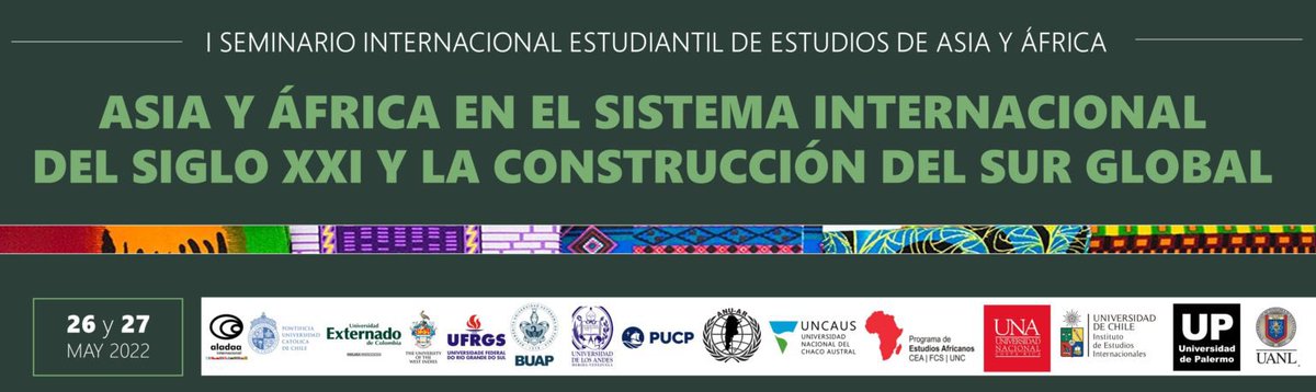 AladaaInt's tweet photo. Les informamos que ya se encuentra disponible el listado de ponencias aceptadas para el I Seminario Internacional Estudiantil de Estudios de Asia y África en nuestra página web: 

https://t.co/N1JAlxfk0g https://t.co/I9unCBeNpS