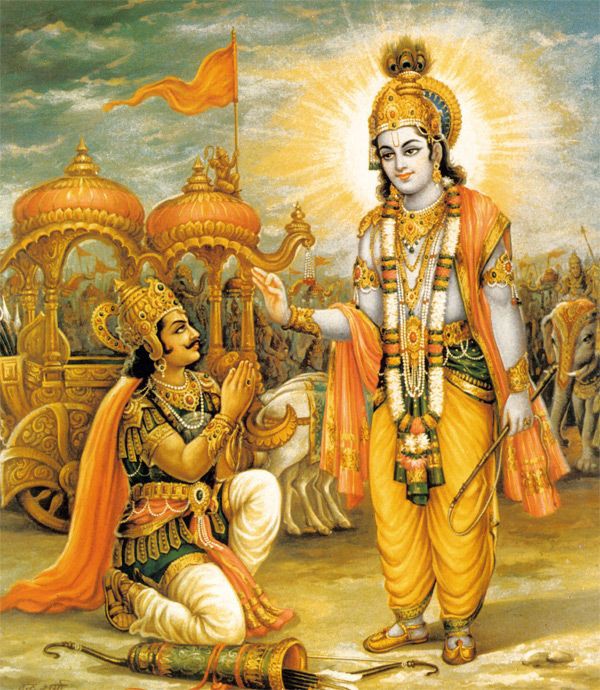 OfficialTeam_Ds's tweet photo. तस्मान्नात् वयं हन्तुं धार्तराष्ट्रान्स्वबान्धवान्।
स्वजनं हि कथं हत्वा सुखिनः स्याम माधव॥३७॥

अतएव हे माधव! अपने ही बान्धव धृतराष्ट्र के पुत्रों को मारने के लिये हम योग्य नहीं हैं; क्योंकि अपने ही कुटुम्ब को मारकर हम कैसे सुखी होंगे? https://t.co/UqEP5Xlv5h