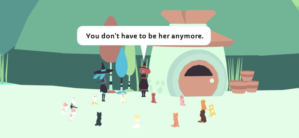 As someone who loves cats,
And someone who’s bad at letting go of sadness,
And whose FREAKING NAME IS CALI

This beautiful game made me ugly cry and smile and feel a lil more understood. Thank you <a href="/heynekomatata/">Nekomatata Games</a> for this short lil game💕 #thirteenandhalfcats