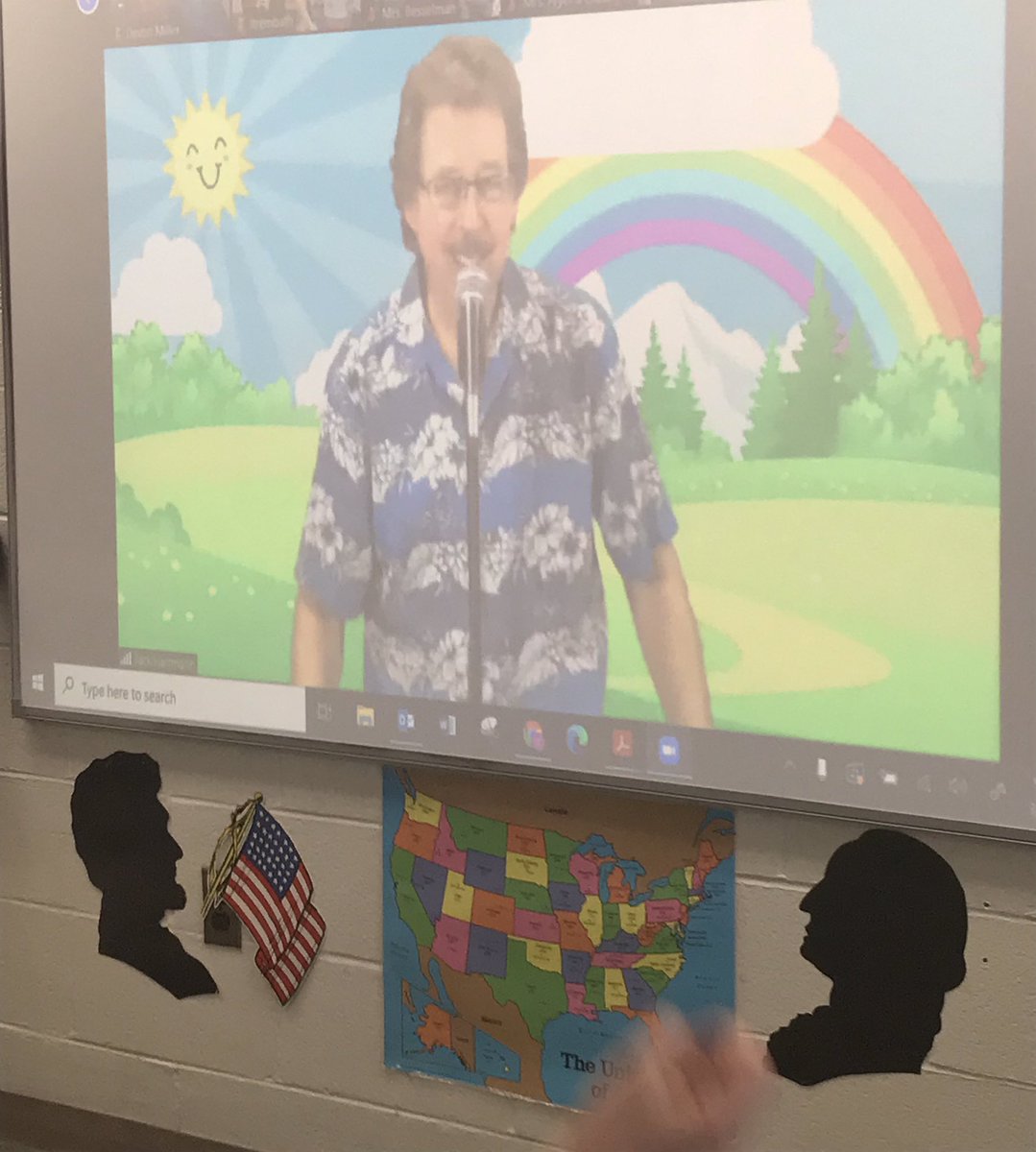 We had a concert today with Jack Hartman! He joined on zoom with us and students had a blast dancing and singing along. It was quite the experience!