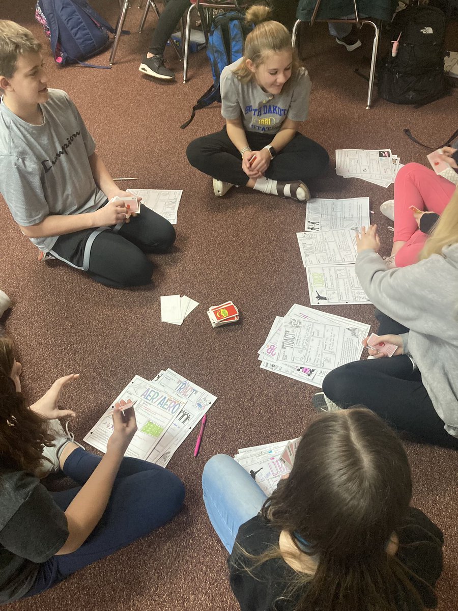 Played our favorite vocabulary review game today! <a href="/MadisonMSNews/">MadMiddleSchool</a>