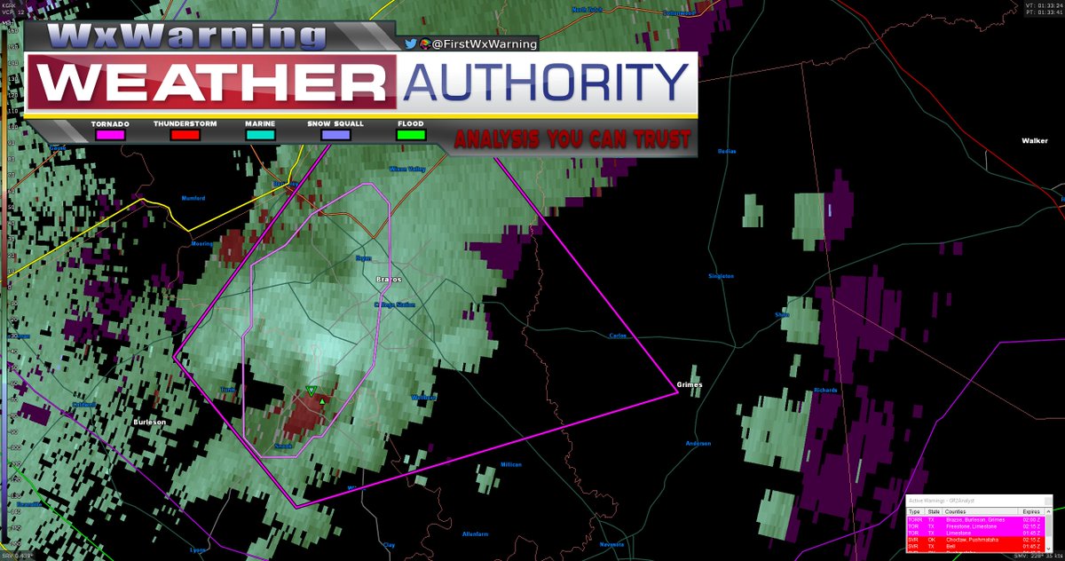 EM has just now confirmed a #tornado on the ground a couple miles to the SW of College Station #Texas The volatile atmosphere is still in place from earlier so there is no reason you shouldn't be in your tornado shelters now #severewx #severeweather #txwx #wx