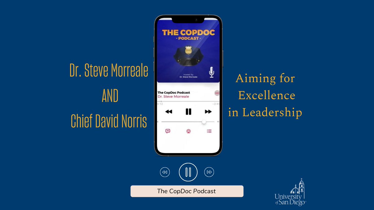 USD_LEPSL's tweet photo. #LEPSL Alumnus Chief Norris joins #thecopdocpodcast to talk about police culture, leadership development, training, standards, and police reform. 

Click the link below>>>>>

https://t.co/0a5KudwlH2 https://t.co/T86M9u8F1u