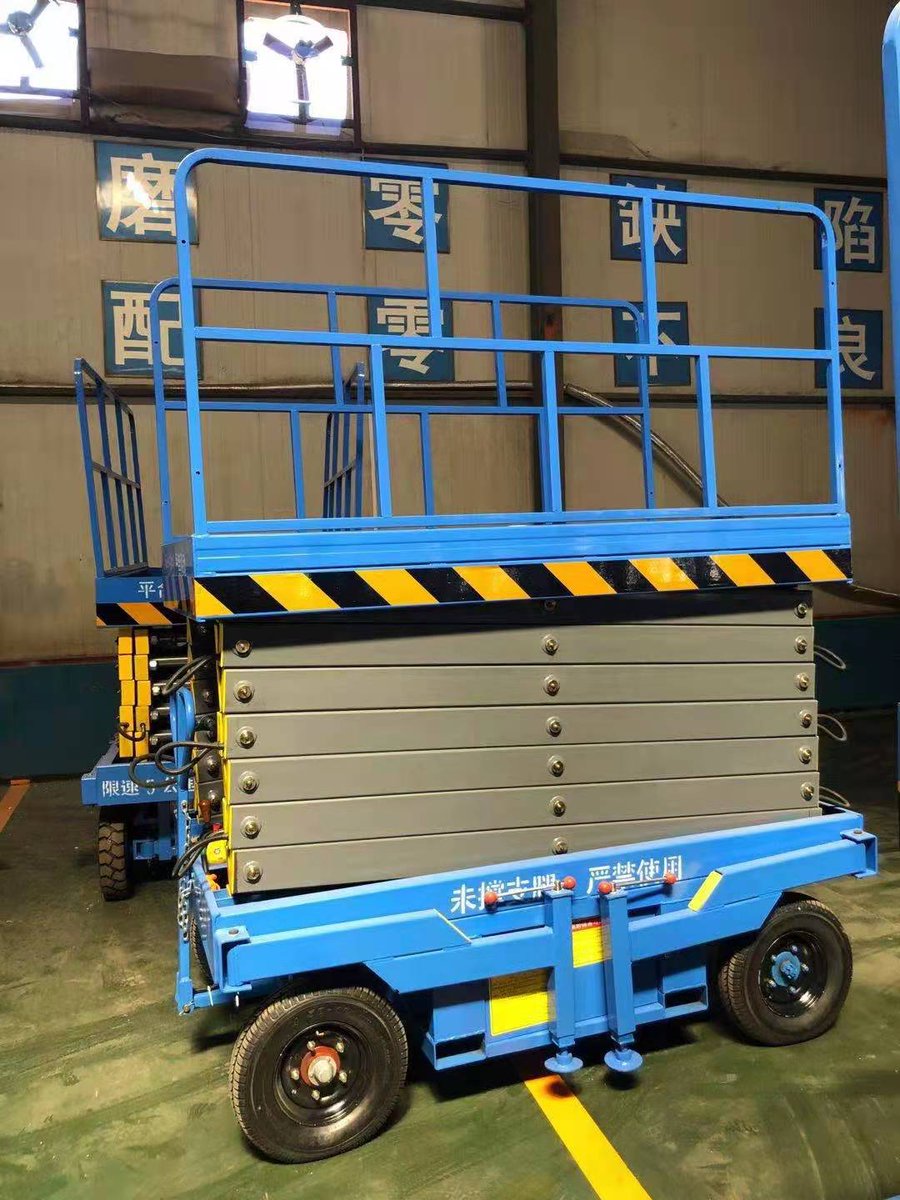 HUGO brand, electric scissor lifter，with guardrail