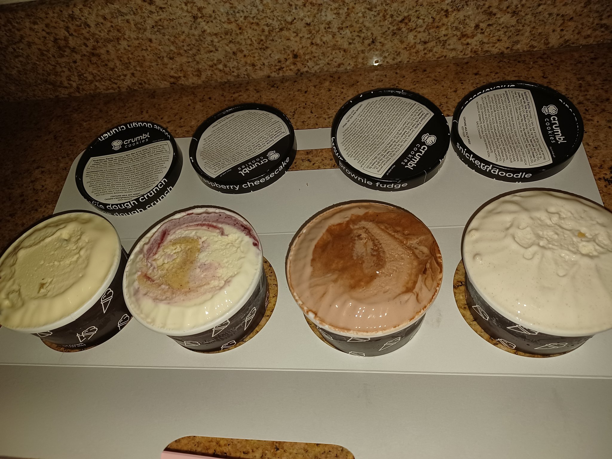 👑💦Squirt_Goddess💦👑 on Twitter "Mmmm Crumbl cookies & 4 Pints of ice