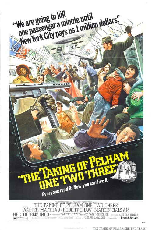 The Taking of Pelham One Two Three (1974) is a near perfect comedy-thriller about a New York Transit Police captain negotiating with professional criminals who have taken a subway car full of people hostage and demanded a $1 million ransom. Not a single wasted moment.