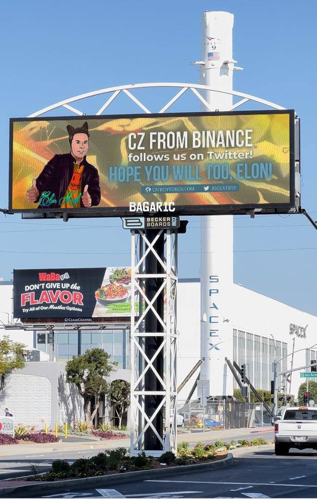 CryptoBear21's tweet photo. 💯That's right, #cz_binance follows @BSCCatBoy &amp; you should too!

🔥Platform is already LIVE!
⛓️#MultiChain #ETH/#BNB bridge
🙏#Charity donations
🚀#SpaceX Billboard is UP

More details⤵️
📈https://t.co/GmBWn1IMgz
🌐https://t.co/g1UrPLtxmj
💬https://t.co/bWyDjty4mh

#catboy #BSC https://t.co/xTeaaeYqPu