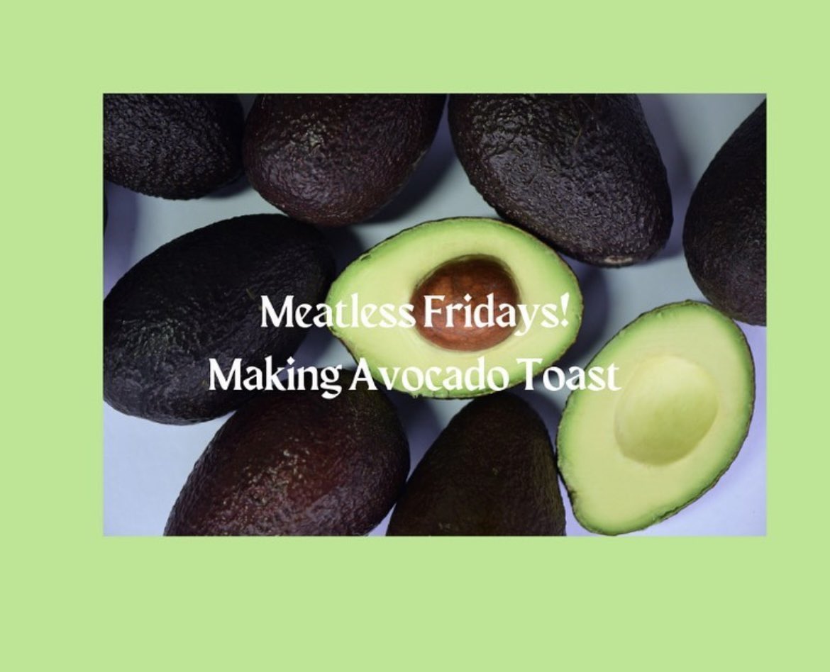 stjenviro's tweet photo. It’s meatless Friday! You know what that means Lions, this Fridays recipe is some easy peasy avocado toast. Made by Environmental Councils Vice President Valerie Monterroza Prieto🍞🥑 https://t.co/i1OTZIen7N