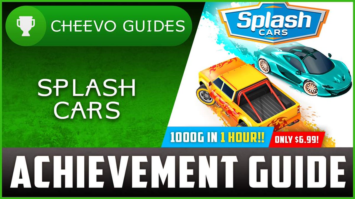 CheevoGuides's tweet photo. 🚨UPLOAD ALERT🚨 
🎮Splash Cars (Xbox/PS4)
🏆Achievement / Trophy Guide
📺1000G IN 1 HOUR!
💵ONLY $6.99 (Xbox)⬇️
https://t.co/cUo8unD8AY
⬇️Video on YouTube
https://t.co/EKYq2ygJn3
#Xbox #Achievements #Gamerscore https://t.co/dsxlDjjIlZ