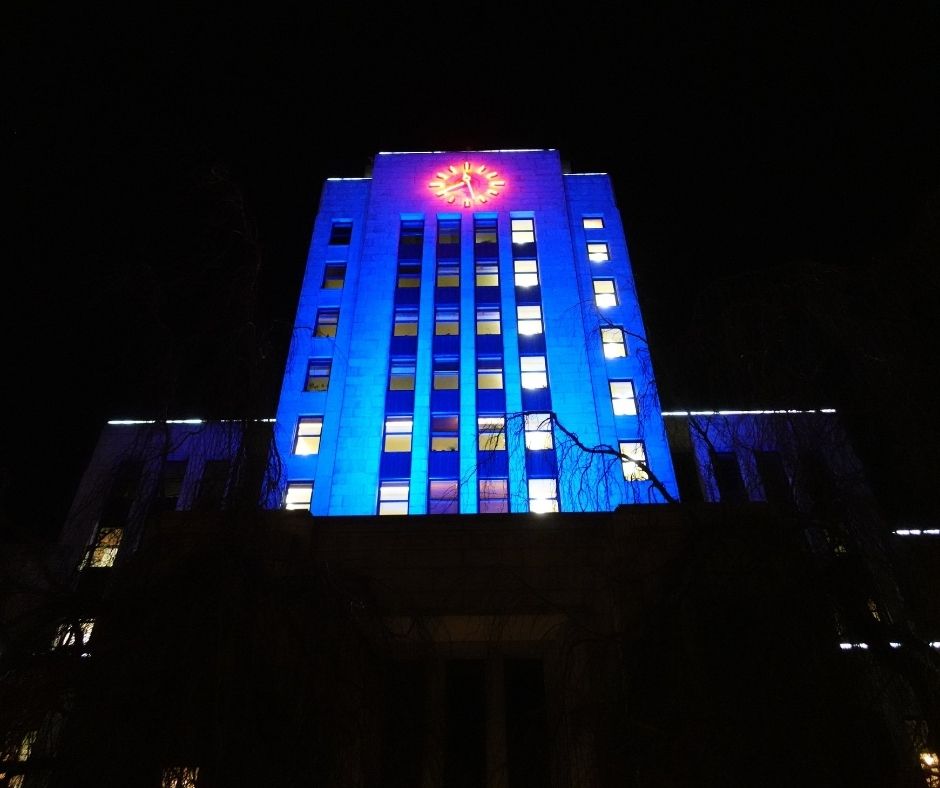 Tonight, City Hall will be lit up in blue to mark the International Day for the Elimination of Racial Discrimination. 
#IDERD