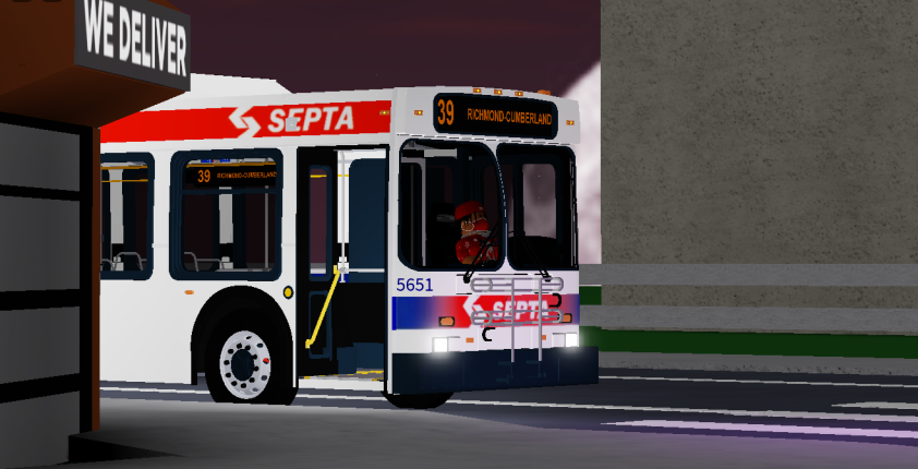 SeptaRblx's tweet photo. SEPTA 2003 New Flyer D40LF #5651 On Route 39, To Richmond &amp; Cumberland. https://t.co/nYZDKfttpD