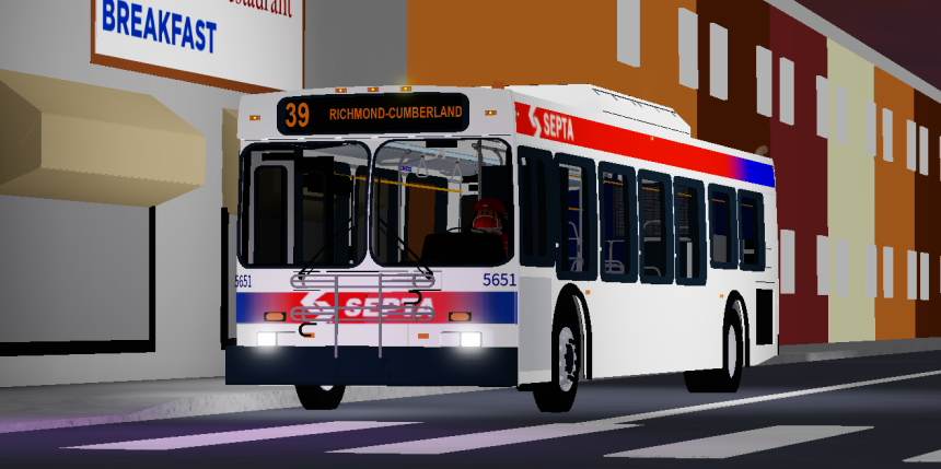 SeptaRblx's tweet photo. SEPTA 2003 New Flyer D40LF #5651 On Route 39, To Richmond &amp; Cumberland. https://t.co/nYZDKfttpD