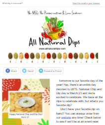 AllNaturalDips's tweet photo. Check out our Newsletter with all of our upcoming events and a delicious recipe for a Spinach a la Licious Lunch Ring! - https://t.co/TplJBHaGQs https://t.co/OgaRndyuyy