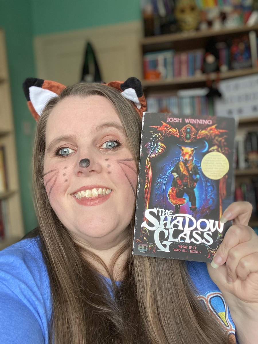 ChelleyToy's tweet photo. Happy happy book birthday @JoshWinning 🦊🖤 The Shadow Glass is officially out in the world TODAY!!! You are AMAZING and I and everyone else is so proud of you! Congratulations! 🖤 #theshadowglass #theshadowglassguild #80sfantasyfilmclub https://t.co/JL2AAOd9Vf