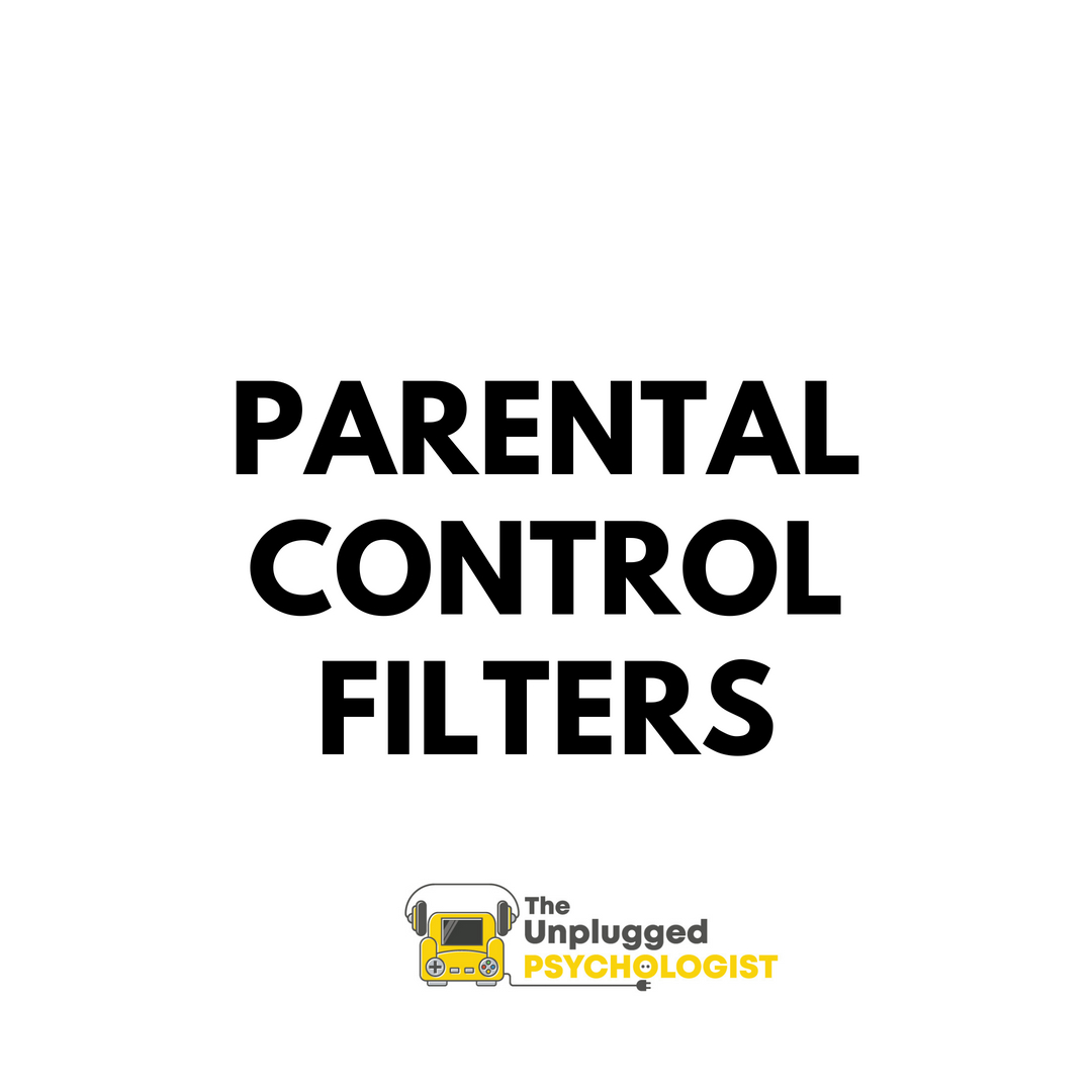 Parental control filters:
They act as filters for what your child is allowed to see. You’re probably familiar with this concept – it’s been around for years. Do they work? Sometimes
#screenaddiction #internetaddiction #gamingaddiction #unpluggedpsychologist