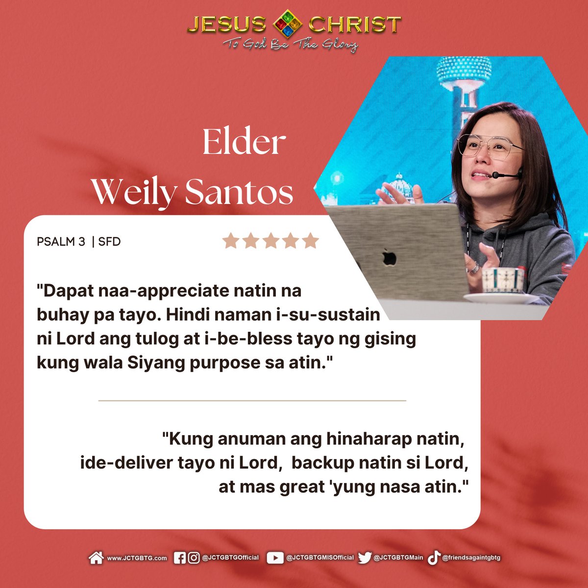 JCTGBTGMain's tweet photo. Don't miss our soul-enriching Servants Force Devotion with Admin Leslie and Elder Weily Santos tonight at 7pm LIVE via an exclusive YouTube link. See you there! ππ
#JCtGbtgMain #JCTGBTG #JCtGbtgMainSFD #OnlineDevotion https://t.co/lRgVqBmDuw