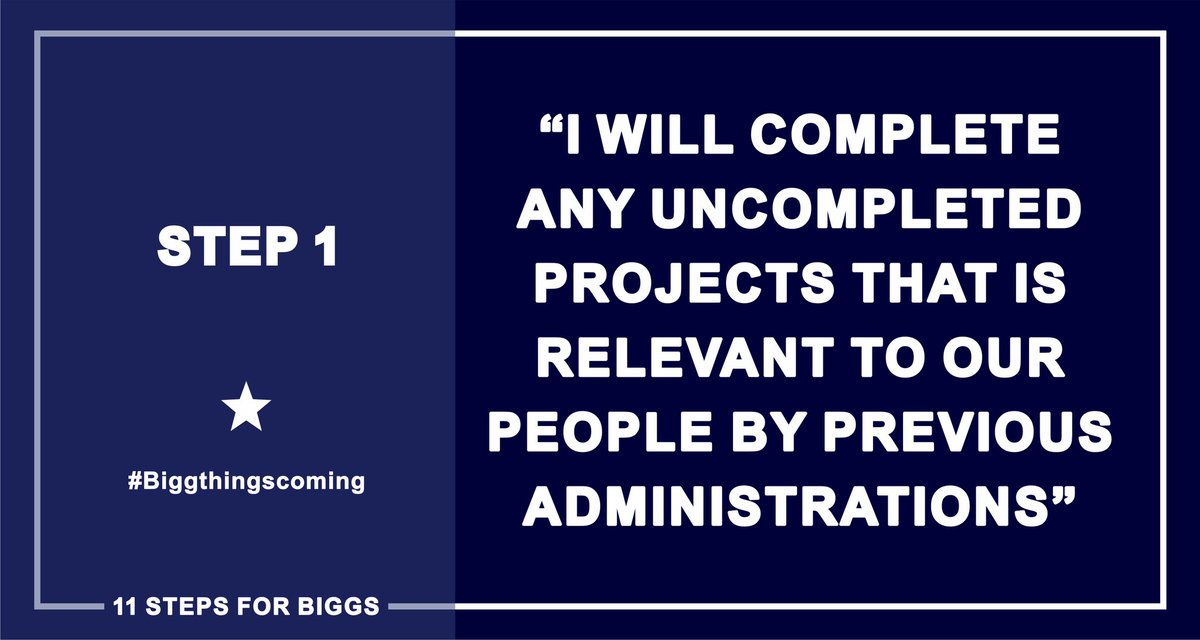 SundayBiggs's tweet image. It’s Tuesday, so what better way to share my #ProjectPlan 

As part of my 10+ steps forward for Plateau, I will ensure any relevant project left by the previous administration is completed.

#Biggthingscoming