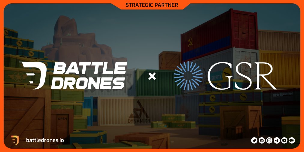 battledrones_io's tweet photo. 📢 Partnership Announcement

Welcome to the team @GSR_io!

We are proud to present them as another of our strategic partners!

Read more: 👇
https://t.co/b7F9BTwGq0 https://t.co/zSbgVBoTUa