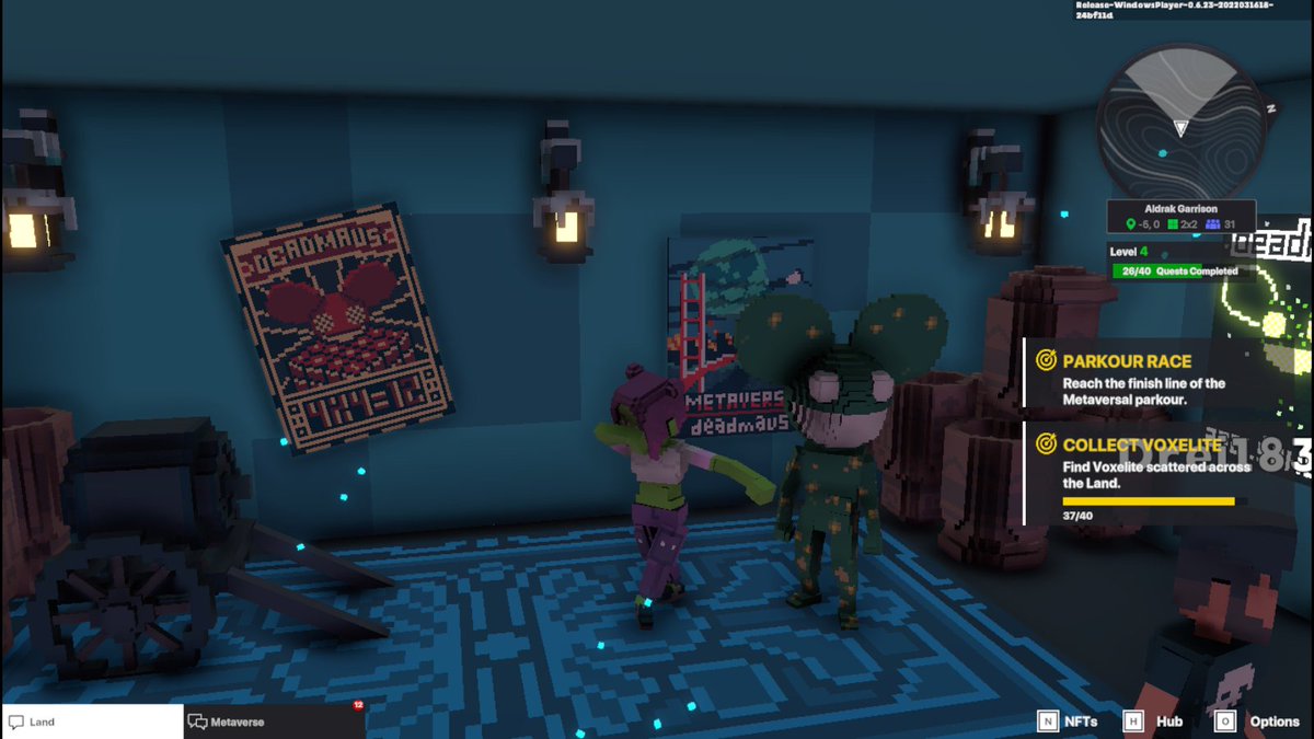 YesseIsAwesome's tweet photo. @TheSandboxGame @deadmau5 Just vibing with Deadmau5 😎! Trying to get that  $SAND! #SandboxAlphaS2Contest March 17 - Selfie with Deadmau5.  #SandboxAlphaS2 https://t.co/lMxBGPI4ai