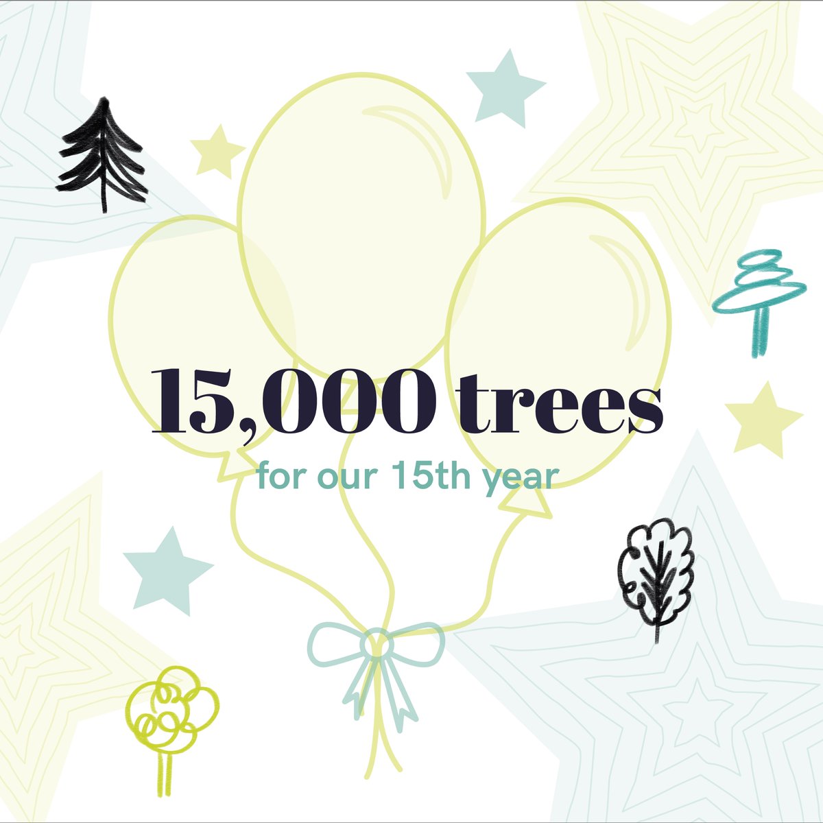 _StraightFWD_'s tweet photo. We are excited to be celebrating our 15th birthday and to help mark 15 years in business we are planting 15,000 trees to support our climate positive action.
@pledge_tree 
@Ecologi_hq 
#RiseUpDrawDown #treeplanting 
#climatepositive https://t.co/LjjrgGzx9t