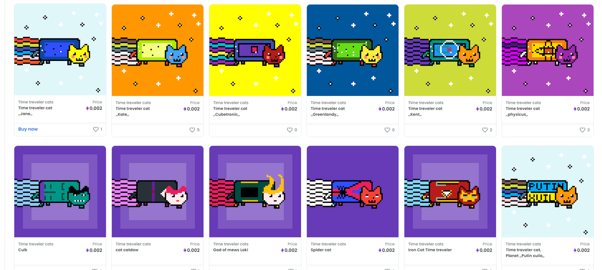 attention 📢
🔹 Our 10k #NFT collection of Time Traveler Cat is ready 🔥
🔹 You can view part of it 🎉
🔹❗ Collection is not make with generator, each one has unique design
opensea.io/Tim_the_creator
#NFTs #NFTCommunity #NFTGiveaway #NFTProject #nftart #NFTartist #nftcollectors