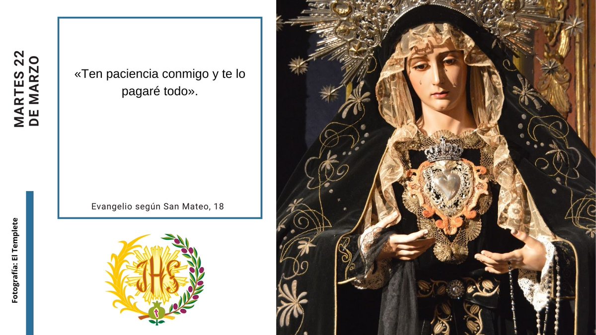 borriquillaypaz's tweet photo. ¡Feliz #martes! 

#Evangelio

📸 @ElTempleteGrana

#BorriquillayPaz #Cuaresma https://t.co/4U1CmxqXhF